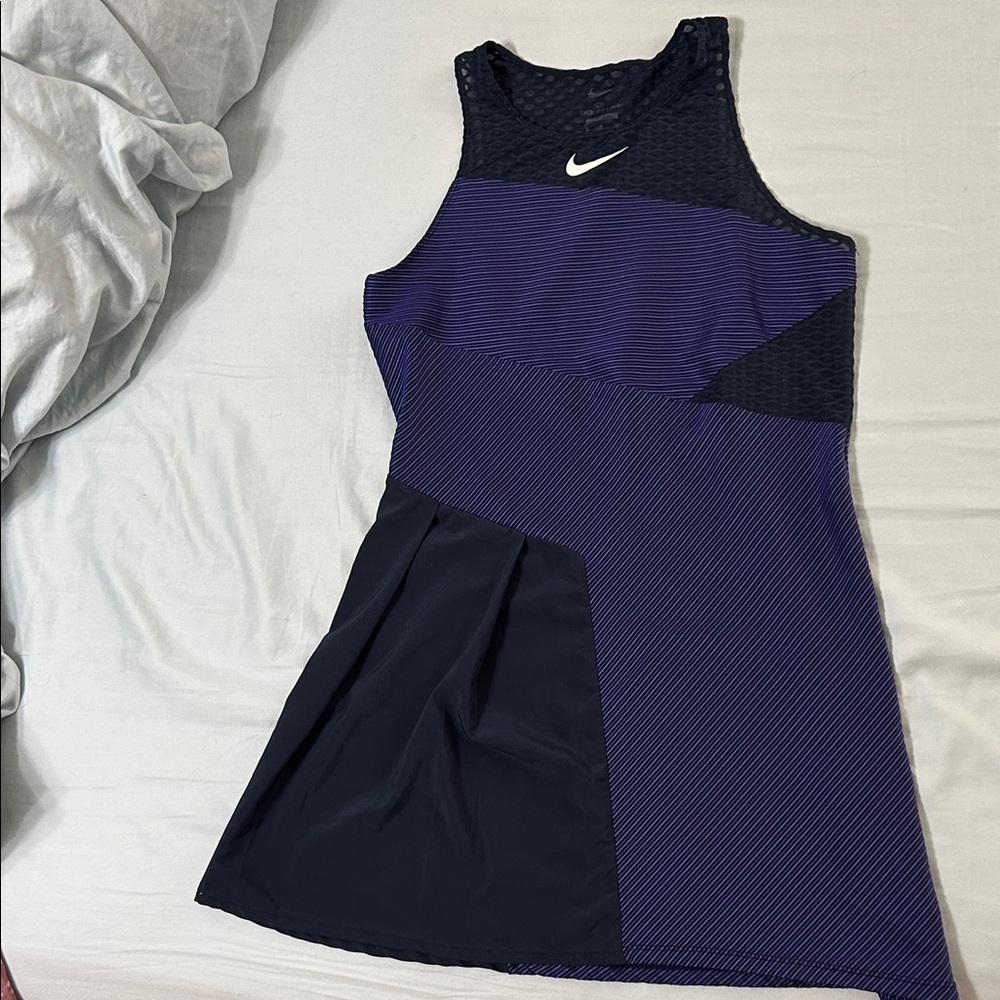 Nike Black and Purple Sports Dress